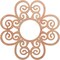 Ekena Millwork Cohen Wood Fretwork Pierced Ceiling Medallion, Cherry, 20"OD x 6 7/8"ID x 1/4"T CMWP20X20X0250COCH - alternate 1